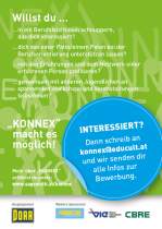 <p><strong>Konnex</strong><br />
Flyer<br />
Verein Wirtschaft für Integration<br />
2013</p>
