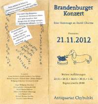 <p>Folder<br />
<strong>Brandenburger Konzert</strong><br />
Theaterstück/SchauSpielRaum 2012</p>
